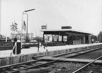 165598 Gezicht op het nieuwe N.S.-station Veenwouden te Veenwouden.